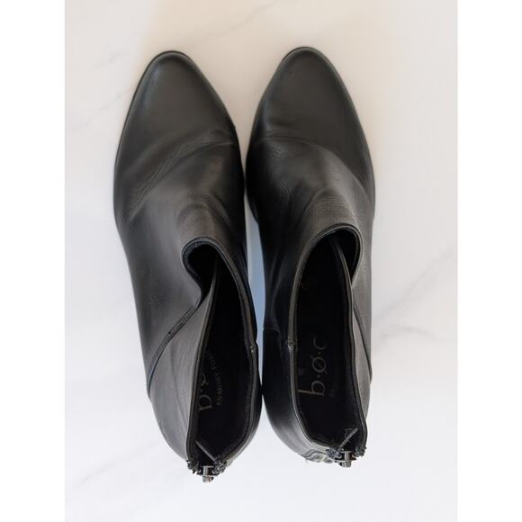 b.o.c. Born Concept Epsom Black Wedge Ankle Booties - Size 10M Vegan Leather - Picture 10 of 12